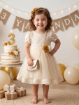 Çantalı Tül Kız Bebek Elbi̇se