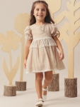 Nostalji Esintisi Dantel Detaylı Kız Bebek Elbise